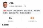 双响+生涯第945球！C罗数据：2粒进球1次关键传球，评分8.7