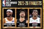 沃克、阿夫迪亚、杜伦候选!NBA:最快进步球员将在今早6点揭晓!
